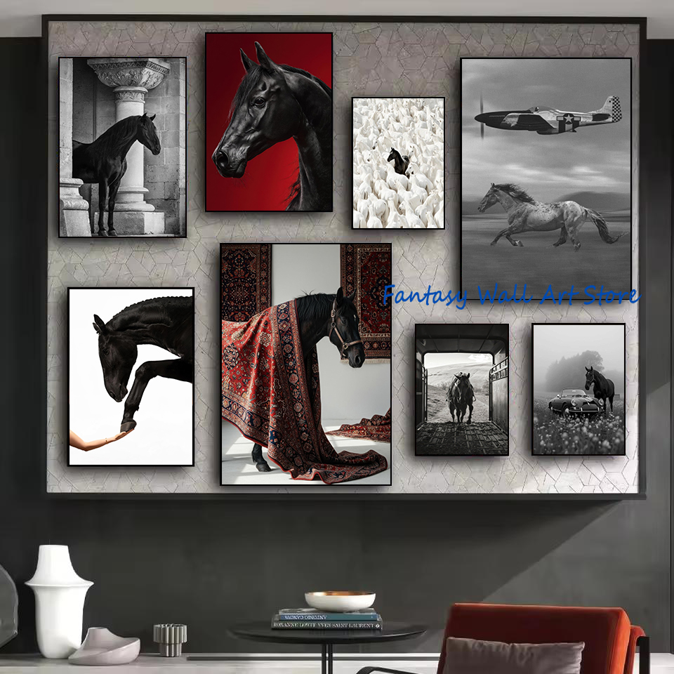 Photos de chevaux noirs, art m - Luxury Lifestyle Homes Photos avis et prix